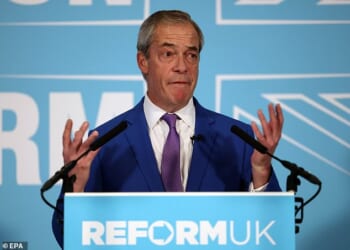 Reform leader Nigel Farage said it was ¿terrifying¿ that the UK faced a £28 billion shortfall in defence funding