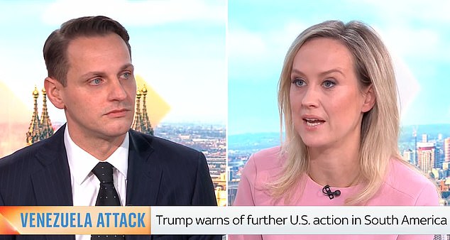 Mike Tapp squirmed and said he would not give a 'running commentary' as he was grilled on the UK's view of the action in Venezuela - and US demands to take over Denmark's territory