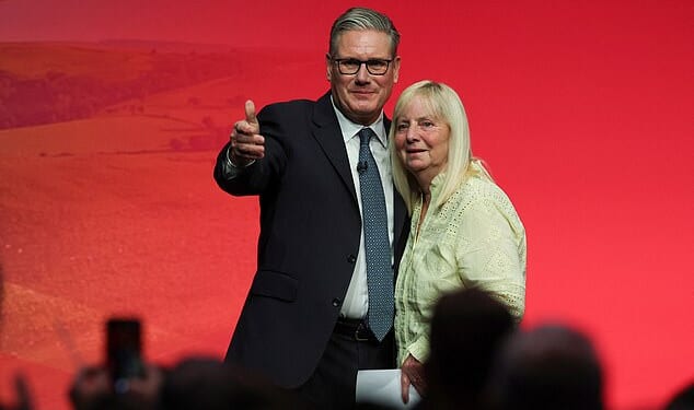 Keir Starmer at Labour Party conference last year with Margaret Aspinall, whose son James, 18, was one of the 97 people killed in the 1989 Hillsborough disaster