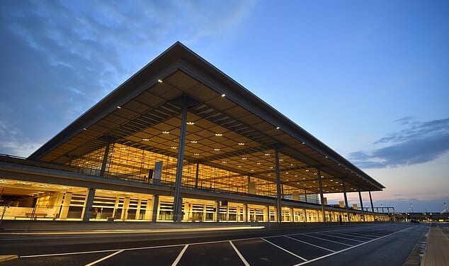 The man, identified only as 36-year-old Mohammad S., was arrested late on Friday evening at Berlin's Brandenburg Airport (File image)