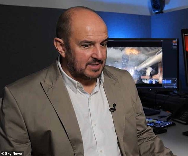 Former fire commander Steve Dudney the foam turns into 'liquid fire' when set alight