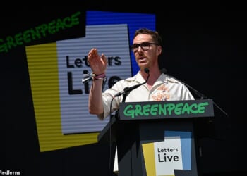 The Sherlock star is a Greenpeace ambassador who's protested with Extinction Rebellion campaigners and urged film studios to go green
