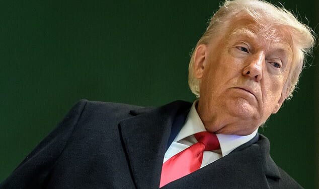 For more than an hour yesterday, pictured in Davos, Donald Trump delivered a speech to leaders that was at times focused and at others resembled incoherent rambling