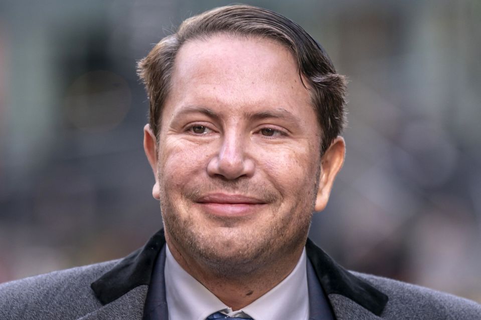 An image collage containing 1 images, Image 1 shows Headshot of James Stunt, smiling, wearing a coat and tie