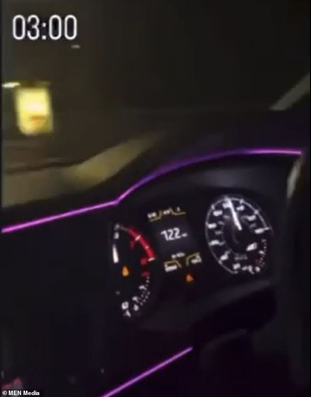 Police revealed that in the wake of the crash, they were examining video footage uploaded by one of the teens appearing to show the car speeding through a built-up area at 122mph the night before