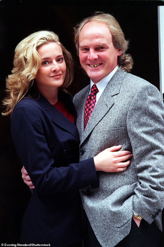 Gabby Logan with her father Terry Yorath in 1998, launching a heart disease screening drive