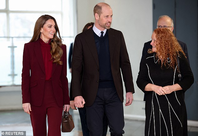In the last minute change, Prince William was joined by the Princess of Wales who celebrates her 44th birthday tomorrow, at the hospital in west London