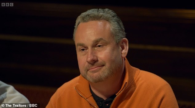 During Friday evening's instalment of the hit BBC show, the players had their first round-table experience, and several speculated that Amanda, 57, and Traitor Hugo, 51, (seen) were looking a bit 'too close' implying they were in a secret relationship