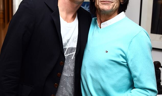 Last week, Jesse Wood, who is the son of Rolling Stones guitarist Ronnie Wood (pictured together in 2021) candidly revealed how he was living on barely £1,000 a month