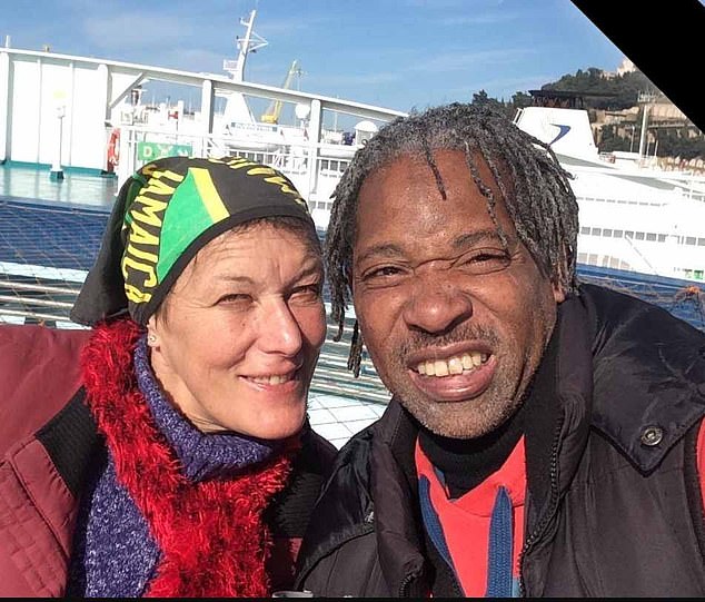 The lie told by Kenneth Simms, a 61-year-old retired marketing executive, was so convincing that even his German wife Jutta Simms (pictured) believed she was married to the football icon