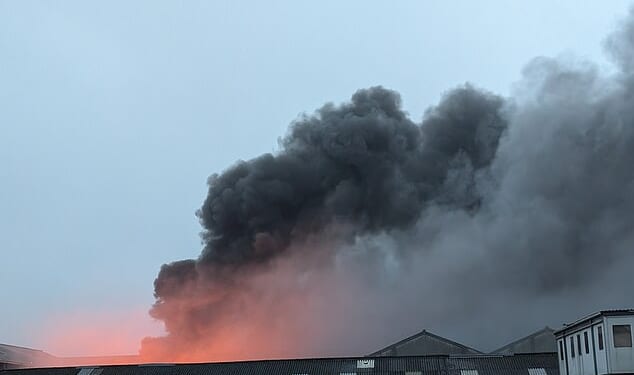 A multi-millionaire caravan tycoon has been accused of 'burning toxic waste' at his estate in the Cotswolds