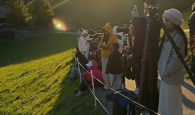 Funes in South Tyrol has been taken over by crowds of tourists trying to get the perfect selfie