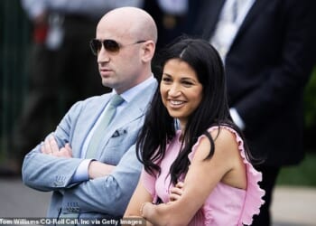 The power couple loved by Trump and loathed by liberals: Stephen Miller has vowed to oversee the biggest deportation in US history and even allies say he has the 'bedside manner of Himmler'... and his wife is no shrinking violet either!