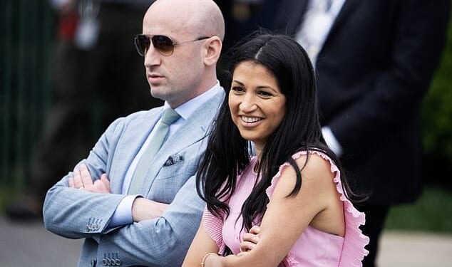 The power couple loved by Trump and loathed by liberals: Stephen Miller has vowed to oversee the biggest deportation in US history and even allies say he has the 'bedside manner of Himmler'... and his wife is no shrinking violet either!