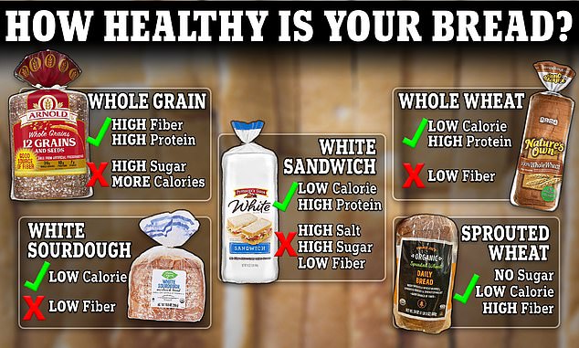Daily Mail previously enlisted the help of a dietitian to analyze the health properties of five different types of bread