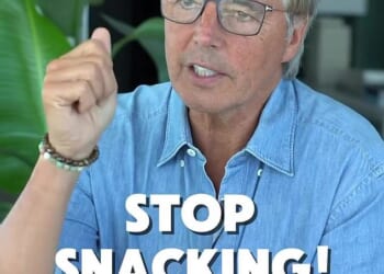 World-renowned longevity expert Dan Buettner (pictured) has delivered a blunt message to his millions of followers to stop snacking between meals