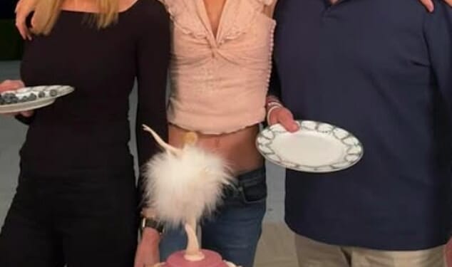 Nicola Peltz-Beckham is leaning into a 'childlike identity', a psychotherapist has claimed (Nicola is pictured at her ballerina-themed 31st birthday with her parents)