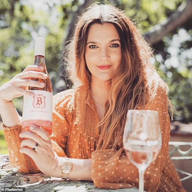 Despite honing in on a clean-living lifestyle, stars including Blake and Drew Barrymore (pictured) have jumped on the lucrative booze bandwagon