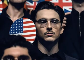 Timothée Chalamet's film Marty Supreme hit the $72.3M mark by Tuesday, January 13, while  Leonardo DiCaprio's One Battle After Another took in a domestic total of $71.6M, according to Global Box Office; Chalamet seen in Marty Supreme (2025)