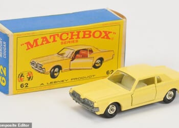 The Matchbox toy car has sold for a staggering £22,000 - ten times what an actual Mercury Cougar would have cost back in 1968