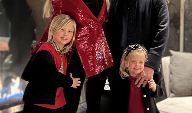 Tara Arnold, 46, wife of personal injury attorney Kurt Arnold, died along with four of her friends on a girls' trip to Paris. The couple are pictured with their children Jaxon and Isla