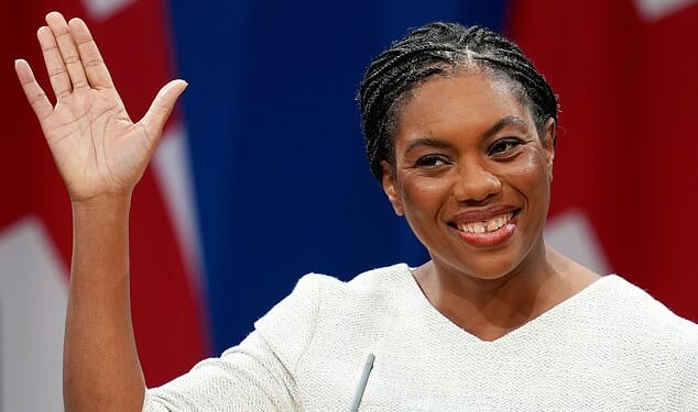 Leading Tories are preparing to launch a new political movement to bring their party back to the centre ground. Pictured: Kemi Badenoch