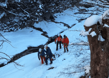 Tourist, 55, freezes to death in -14C cold at popular waterfall after friends desperately searched for him