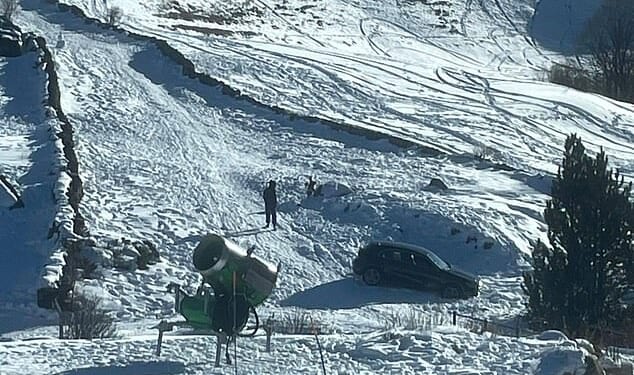 A group of tourists in Andorra accidently drove their hire car onto a ski slope after blindly following their GPS and ignoring snow-covered roads