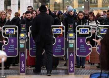 Train services to and from Heathrow Airport were thrown into chaos today after a fire sparked severe disruption on key rail routes serving the UK's busiest airport