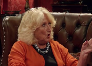 In a moment no one saw coming, Traitors Fiona Hughes (pictured) and Rachel Duffy turned on each other during Thursday's explosive episode