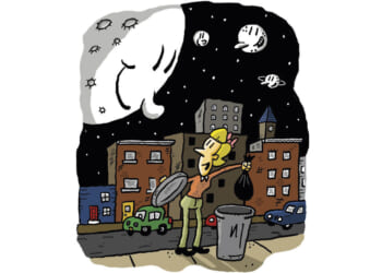 Trash night had something to show me. I just had to look up.