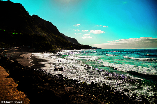 Playa El Socorro in Tenerife, Spain is a beautiful spot for soaking up some rays