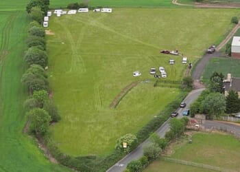 Before: The six-acre field on greenbelt land in Burtonwood, near Warrington
