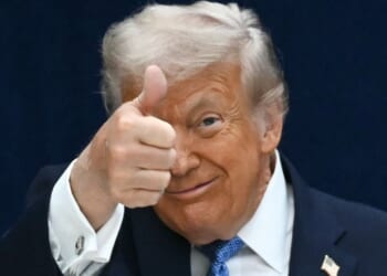 President Donald Trump, seen in a December photo, is being credited with more economic wins for the country.