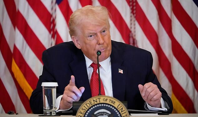 President Donald Trump speaks during an event to promote investment in rural health care in the East Room of the White House, Friday
