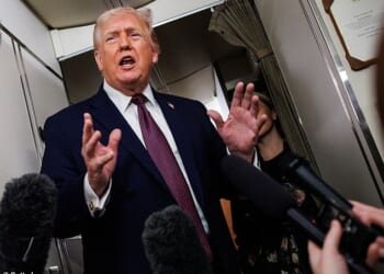 Trump brushed off NATO backlash as he doubled down on his push to take control of Greenland. Speaking aboard Air Force One, Trump warned that Russia or China would move in