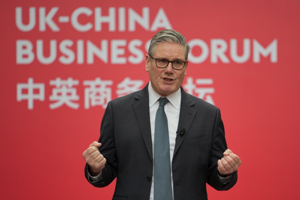 Keir Starmer speaking at the UK-China Business Forum.