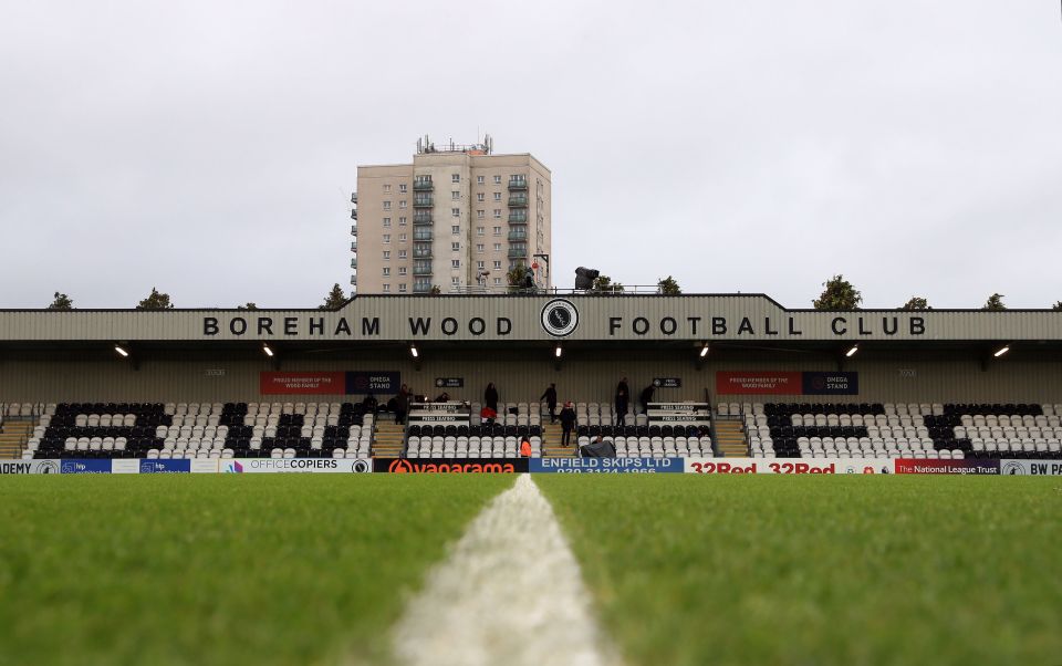 Boreham Wood v Accrington Stanley - Emirates FA Cup - Third Round - LV Bet Stadium Meadow Park