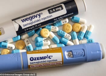 Around two-fifths of people using private weight-loss jabs say the cost has put them in debt, a survey found (file pic)