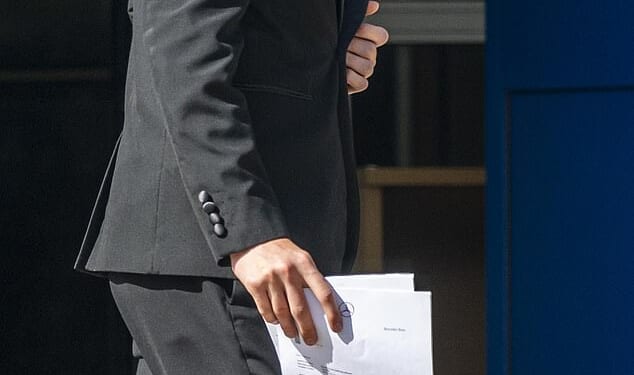 Harrison Taylor, 19, (pictured) was driving the Mercedes with his sister as the passenger during the collision which saw the car Harrison was driving fly in to a garden wall