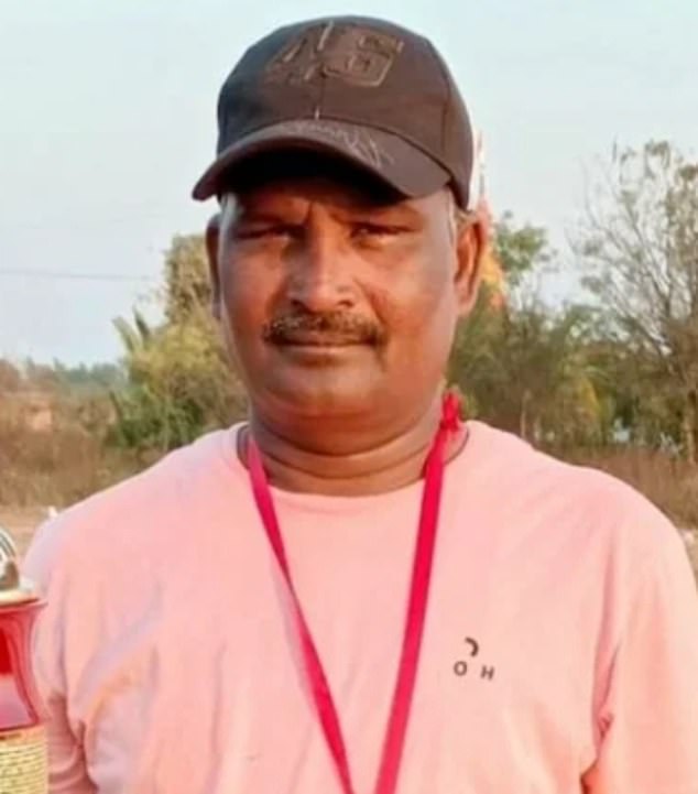 Motorcyclist Sanjukumar Hosamani (pictured) died in the southern Indian state of Karnataka after riding into a taut kite string stretched across a road near Talamadagi Bridge in Bidar district.