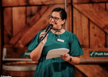 Two years ago, marriage celebrant Louise Peachman tipped the scales at 101.5kg (223.7lbs)