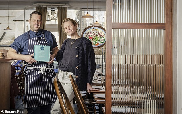 At the very top of SquareMeal's 2026 guide is Wilsons, in Bristol which was praised for its 'exceptional' dishes