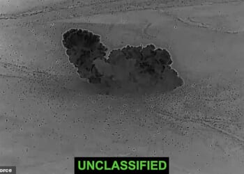 The US previously struck Syria on December 19 (pictured). US forces struck again on Saturday, but no information has been released.