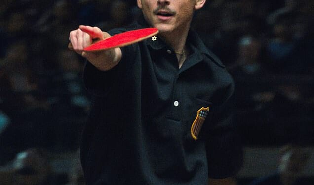 The mother and her two adult sons looked pensive as they slipped into their cinema seats moments before the opening credits rolled and Timothée Chalamet burst out of the screen in the title role of table tennis dynamo Marty Supreme