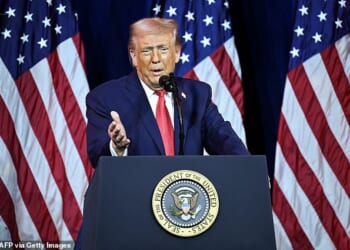 Donald Trump (pictured) cannot officially be given Venezuelan opposition leader Maria Corina Machado's Nobel Peace Prize according to the committee that gives out the award