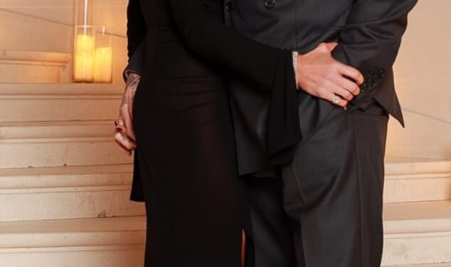 Victoria Beckham was feted her services to fashion during a ceremony in Paris on Monday, after which she thanked her husband David who she branded her 'original investor'