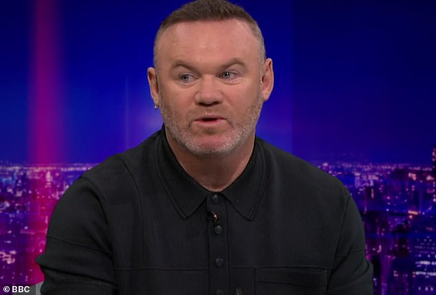Rooney was a pundit on Match of the Day after Manchester United beat Man City 2-0