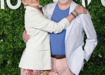 Actor Timothy Busfield (seen with his wife, Little House on the Prairie star Melissa Gilbert) has surrendered to law enforcement in New Mexico after an arrest warrant was issued on child sex abuse charges last week