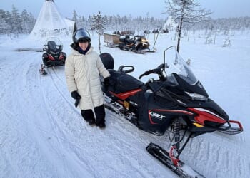 Hayley Minn spent a weekend in Rovaniemi, Finland - AKA Lapland - where temperatures were -35 degrees